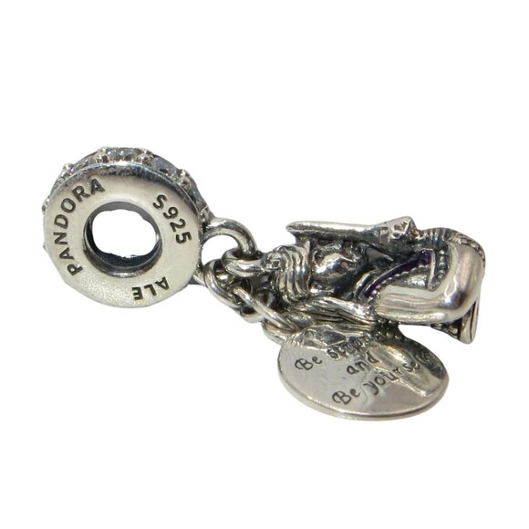 Pandora Mulan Be Strong & Be Yourself CZ& SS .925 Charm 798637C01 - Picture 5 of 8